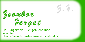 zsombor herget business card